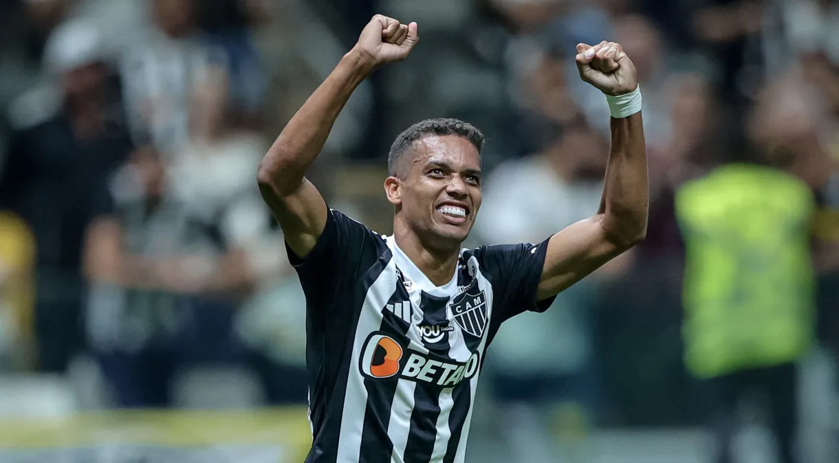 Pedrinho marca pela 1ª vez com o Atlético-MG, na vitória diante do Caracas